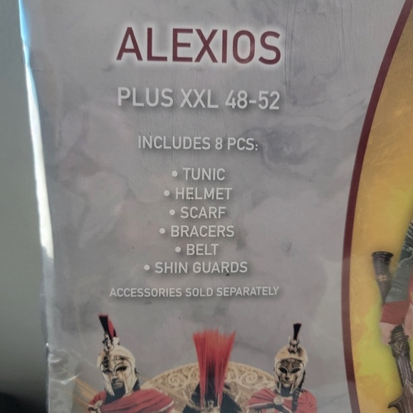 Alexios Halloween Costume for Men, Assassin's Creed, Plus Size, with Accessories - Picture 4 of 5